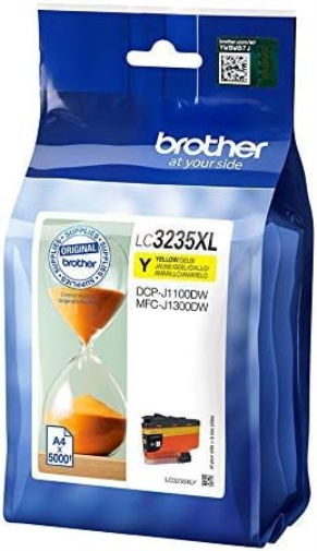 BROTHER LC-3235XLY Inkjet Cartridge, Yellow, Single Pack, Ultra High Yield, Includes 1 x Inkjet Cartridge, Genuine Supplies