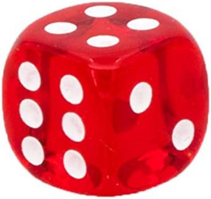 Chessex DND Dice Set-Chessex D&D Dice-12mm Translucent Red and White Plastic Polyhedral Dice Set-Dungeons and Dragons Dice Includes 36 Dice – D6, Various (CHX23804