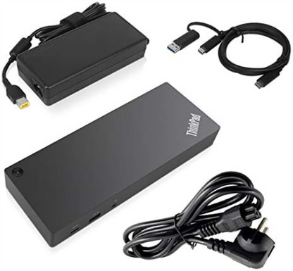 Lenovo 40AF0135EU - Base (Alámbrico, 10,100,1000 Mbit/s, Negro, 0-35 °C, 210 mm, 80 mm