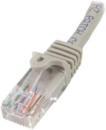 StarTech.com 2 m Gray Cat5e Snagless RJ45 UTP Patch Cable - 2m Patch Cord - Ethernet Patch Cable - RJ45 Male to Male Cat 5e Cable (45PAT2MGR