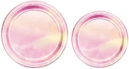 Creative Party PC336692, Iridescent Pink Foil Paper Dinner Plates-8 Pcs