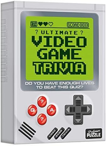 Professor PUZZLE Video Game Trivia - 300 Question Video Game Trivia Quiz Game for the whole family