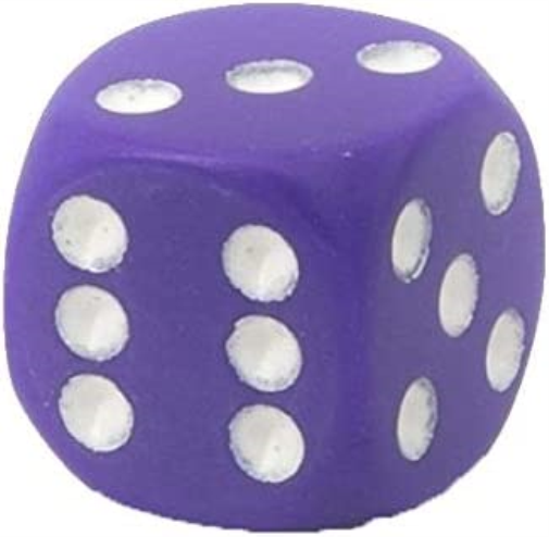 DND Dice Set-Chessex D&D Dice-12mm Opaque Purple and White Plastic Polyhedral Dice Set-Dungeons and Dragons Dice Includes 36 Dice – D6 (CHX25807