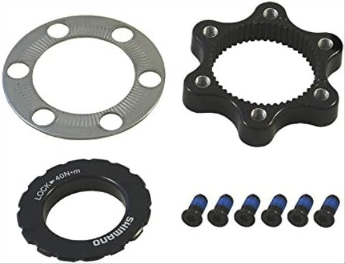 Shimano Centerlock adapter 6-hole including lock ring