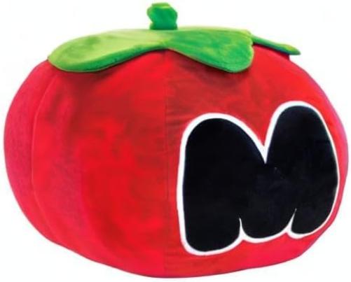 Mocchi Mocchi Nintendo Mega Tomato Kirby Peluche 40 cm, Nintendo & Kirby Merchandising para niñas Dormitorio Accesorios Kirby Soft Toy para niños y niñas, cojín de Tomate Kirby a Partir de 3 años