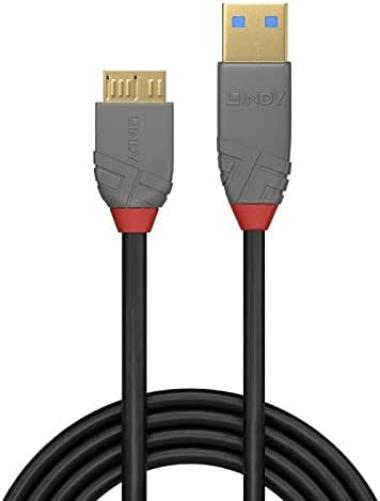Lindy 3m USB 3.2 Type A To Micro-B Cable, 5Gbps