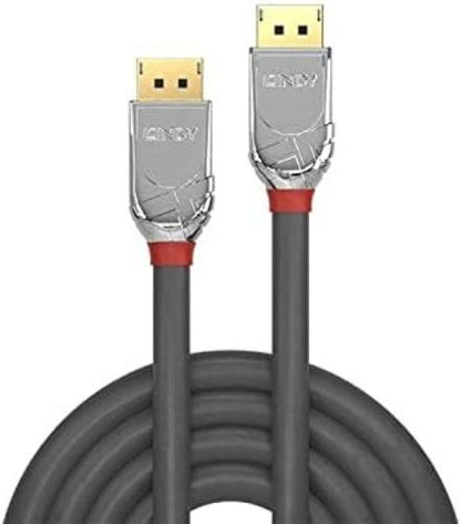LINDY 36301 1m DisplayPort 1.4 Cable, Cromo Line
