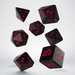Q WORKSHOP Cyberpunk Red Essential Dice Set (Red RPG