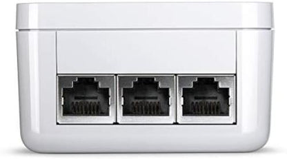 devolo Magic 2-2400 LAN Triple: Add-on Powerline Adapter (Up to 2400 Mbps for Your Powerline Home Network, 3x Gb LAN Ports, Ideal for Online Gaming, 4k/8k UHD Streaming, Stable Home Working