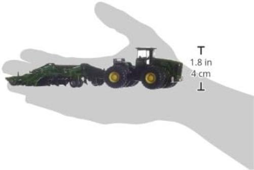 siku 1856, John Deere 9630 Traktor mit Amazone Centaur Grubber, 1:87, Metall/Kunststoff, Grün, Hochklappbare Grubberelemente