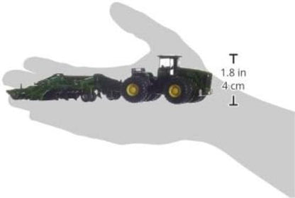siku 1856, John Deere 9630 Traktor mit Amazone Centaur Grubber, 1:87, Metall/Kunststoff, Grün, Hochklappbare Grubberelemente