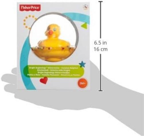 Fisher-Price Watermates, Duck, baby ball activity toy for crawl and chase play ages 3 months and up, 75676 A Small