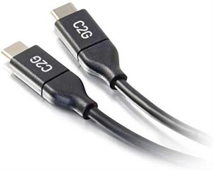 C2G - Cable USB (1,8 m, USB C, USB C, 2.0, 480 Mbit/s, Negro