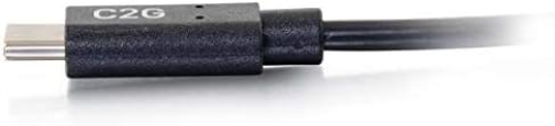 C2G - Cable USB (1,8 m, USB C, USB C, 2.0, 480 Mbit/s, Negro