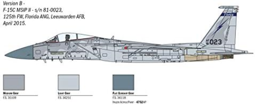Italeri I1415 F-15C Eagle, No Entered