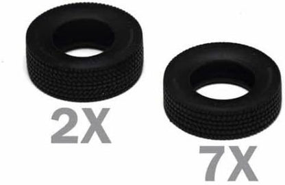Italeri 510003909 – 1: 24 Neumáticos, Llantas Juego de Euro (7 + 7