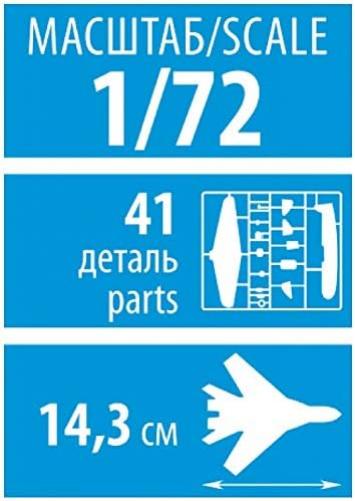 Zvezda 500787317 500787317-1:72 MIG-15 Bassoon Plastic Model Kit Assembly Kit for Beginners Detailed Silver