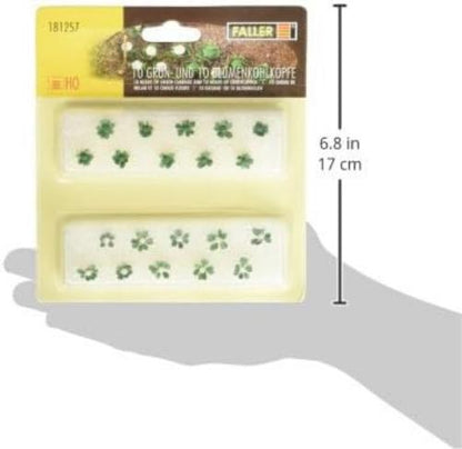 Faller 181257-10 Cauliflower Heads, Model Railway Accessory, Green