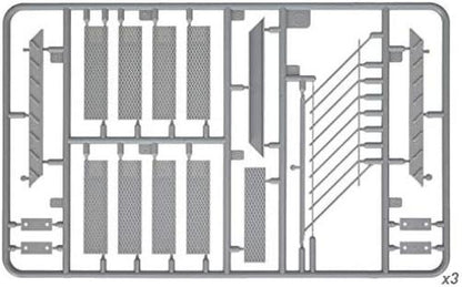 MiniArt 1:35 Scale Building Stairs Plastic Model Kit (Grey