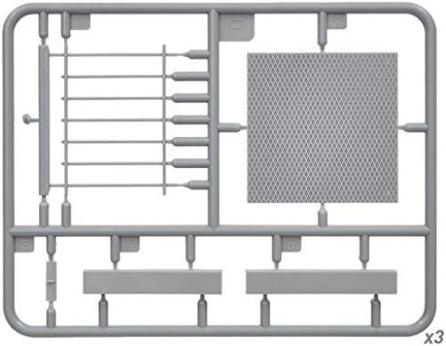 MiniArt 1:35 Scale Building Stairs Plastic Model Kit (Grey