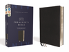 NIV, Preacher's Bible, Verse-by-Verse Format, Leathersoft, Black, Line Matched, Comfort Print