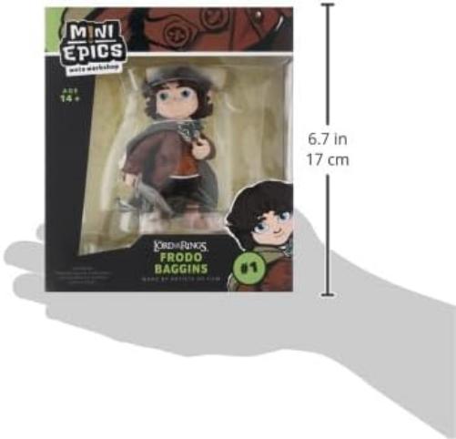 WETA Collectibles Señor de los Anillos bolsón Figura Mini Epics Frodo, sólido, Multicolor, única (Weta Workshop WETA865002521