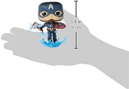 Funko POP! Marvel: Avengers Endgame - Captain America With Broken Shield & Mjolnir - Collectable Vinyl Figure - Gift Idea - Official Merchandise - Toys for Kids & Adults - Movies Fans
