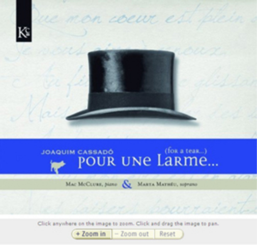 Joaquim Cassado: Pour Une Larme...