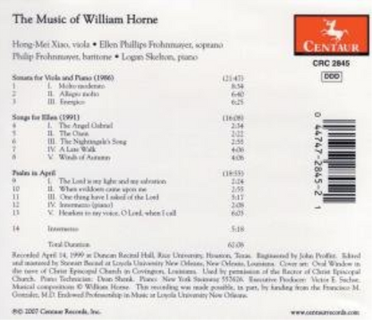 Sonata for Viola & Piano: Songs for Ellen