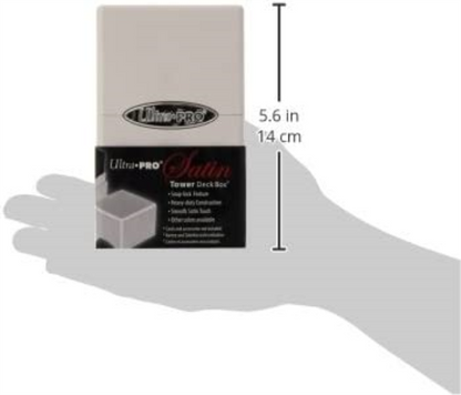 Ultra Pro White Satin Tower Deck Boxes 1 Pack