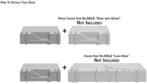 Italeri Models Dock with Stairs Kit (1/35 Scale)