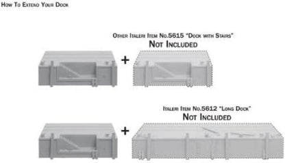 Italeri Models Dock with Stairs Kit (1/35 Scale)