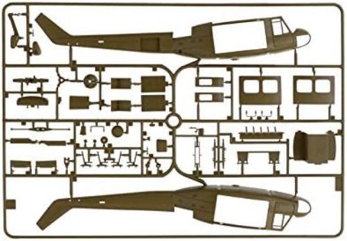Italeri- Bell UH-1D Iroquois Model Kit Militär (I849