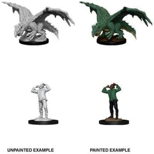 D&D Nolzur's Unpainted Miniatures: Wave 11: Green Dragon Wyrmling & Afflicted Elf