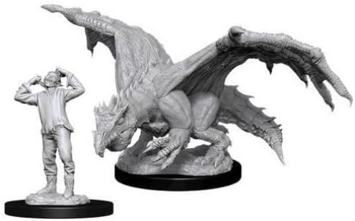 D&D Nolzur's Unpainted Miniatures: Wave 11: Green Dragon Wyrmling & Afflicted Elf