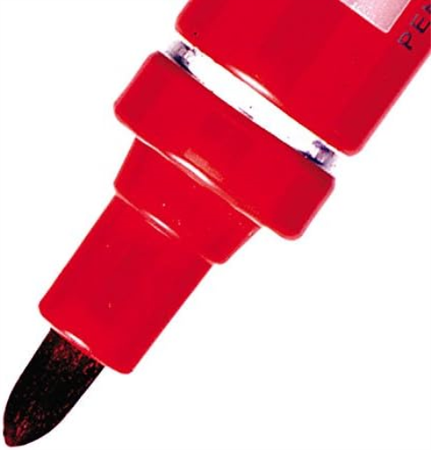 Pentel N50 Permanent Marker Bullet Tip 1.5-2mm Line Red Ref N50-B