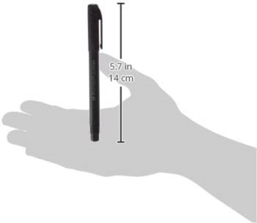 Hainenko Value 0.4 mm Fineliner Pen - Black (Pack of 12