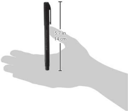 Hainenko Value 0.4 mm Fineliner Pen - Black (Pack of 12