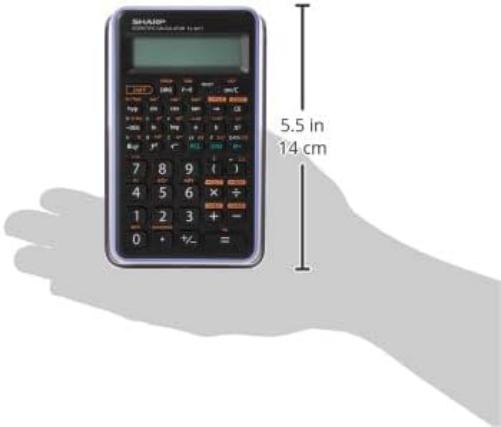 SHARP CALCULATOR SCIENTIFIC EL501TBVL,Black