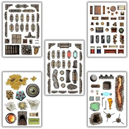 Add-On Scenery for RPG Battle Maps - Dungeon Decorations