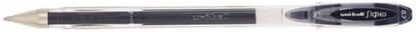 Uni-ball 322978 SigNo UM120 Gel Rollerball Pen 0.7 mm Tip 0.4 mm Line Ref 9001180 - Black, Pack of 12
