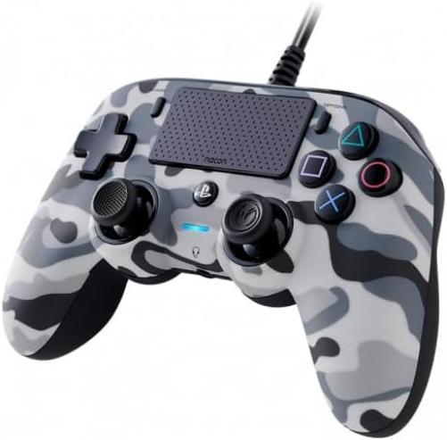 Nacon Oficial PS4 Wired Compact Controller - Grey Camo