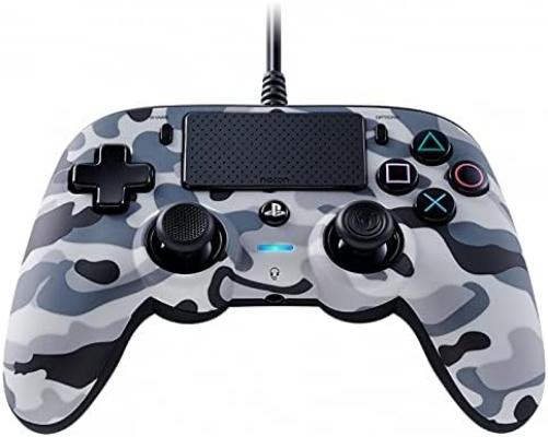 Nacon Oficial PS4 Wired Compact Controller - Grey Camo