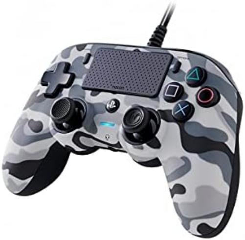Nacon Oficial PS4 Wired Compact Controller - Grey Camo