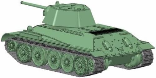 Zvezda 500785001 - Maqueta de Tanque Ruso T34/76 Snap-Fit de la Segunda Guerra Mundial (Escala 1:72
