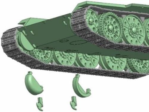 Zvezda 500785001 - Maqueta de Tanque Ruso T34/76 Snap-Fit de la Segunda Guerra Mundial (Escala 1:72