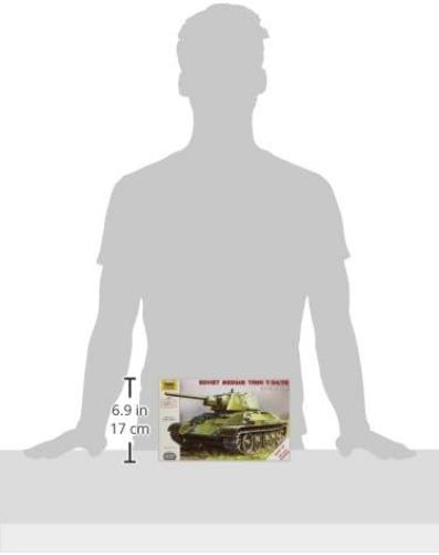 Zvezda 500785001 - Maqueta de Tanque Ruso T34/76 Snap-Fit de la Segunda Guerra Mundial (Escala 1:72
