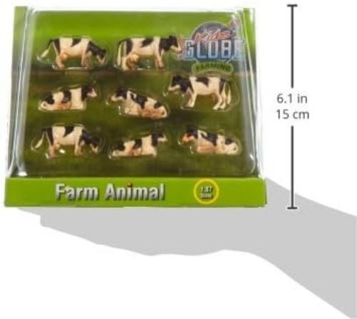 Kids Globe 8 Friesian Cattle