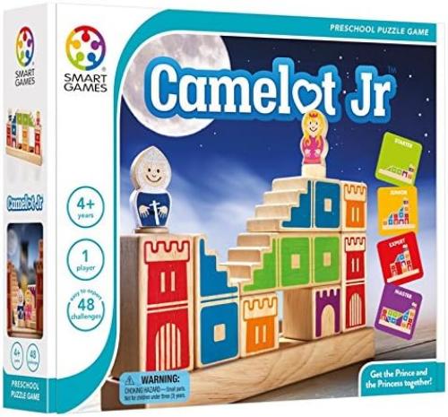 smart games - Camelot Jr, Preschool Puzzle Game with 48 Challenges, 4-9 Years, 24 x 6 x 24 cm (LxWxH