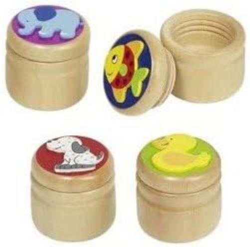Goki 60915 Milk Teeth Box, Elephant, Duck, Fish, Dog, Mixed